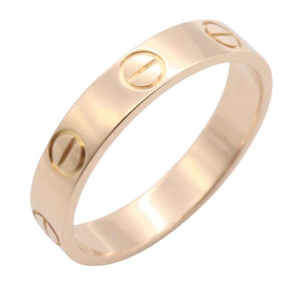 Cartier Mini Love Ring 18Kpg Pink Rose #330146C13B